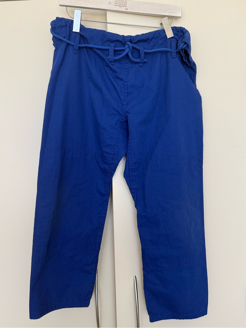 Hawk Cobalt Blue Skateboarder Crop Paracord Paperbag Tie Waist Pants A1 Gorpcore
